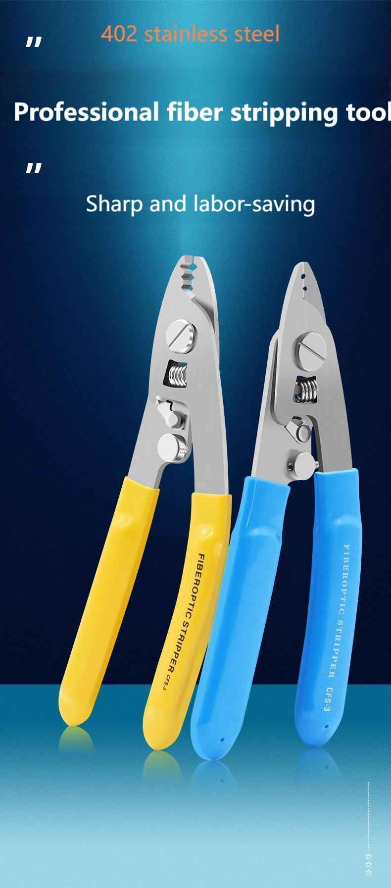 Stainless Steel Fiber Optic Stripper 3 Port Hole CFS-3