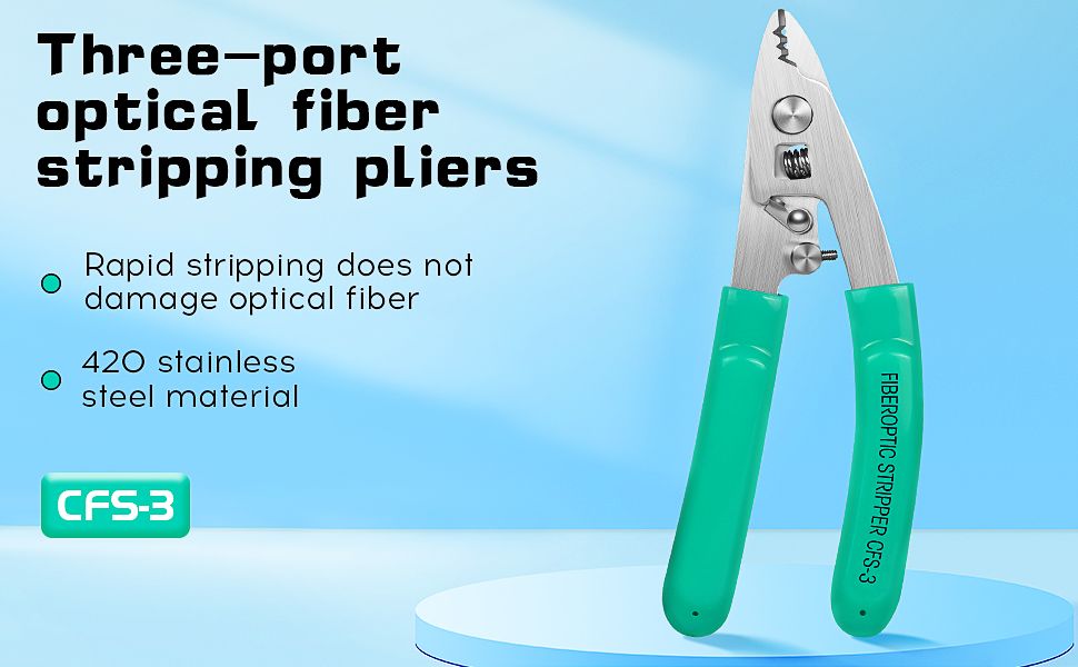 Stainless Steel Fiber Optic Stripper 3 Port Hole CFS-3