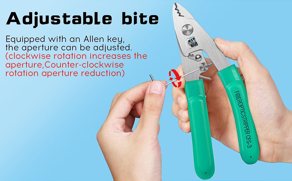 Stainless Steel Fiber Optic Stripper 3 Port Hole CFS-3