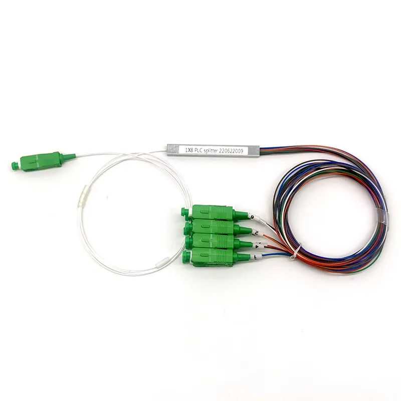 Fiber optic splitter PLC 1x2,4,8,16,32 SC/APC 0.9mm