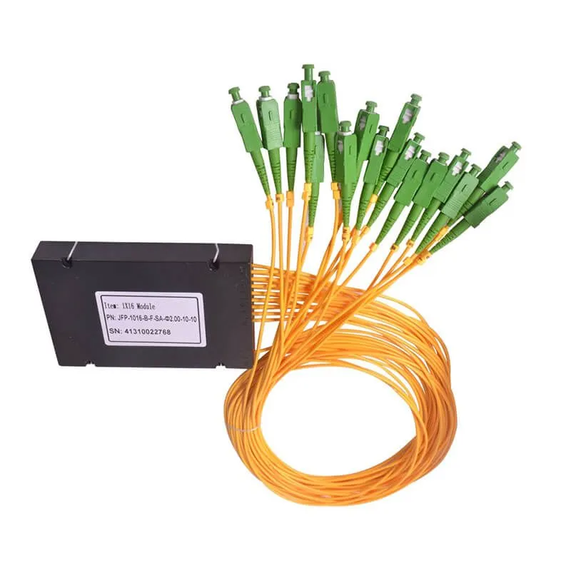 PLC Fiber Splitter 1x16 SC/APC ABS Module, 2.0mm, Singlemode