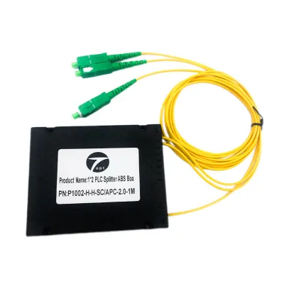 Fiber optic splitter 1x2 SC/APC 2.0 3.0mm ABS Box for FTTH