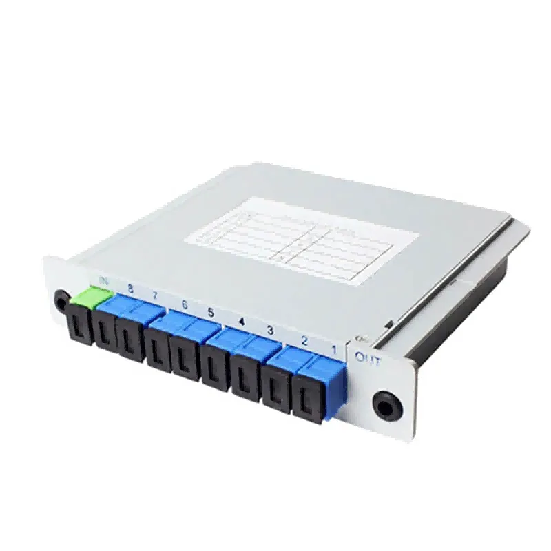 1x8 PLC fiber optic splitter SC/UPC