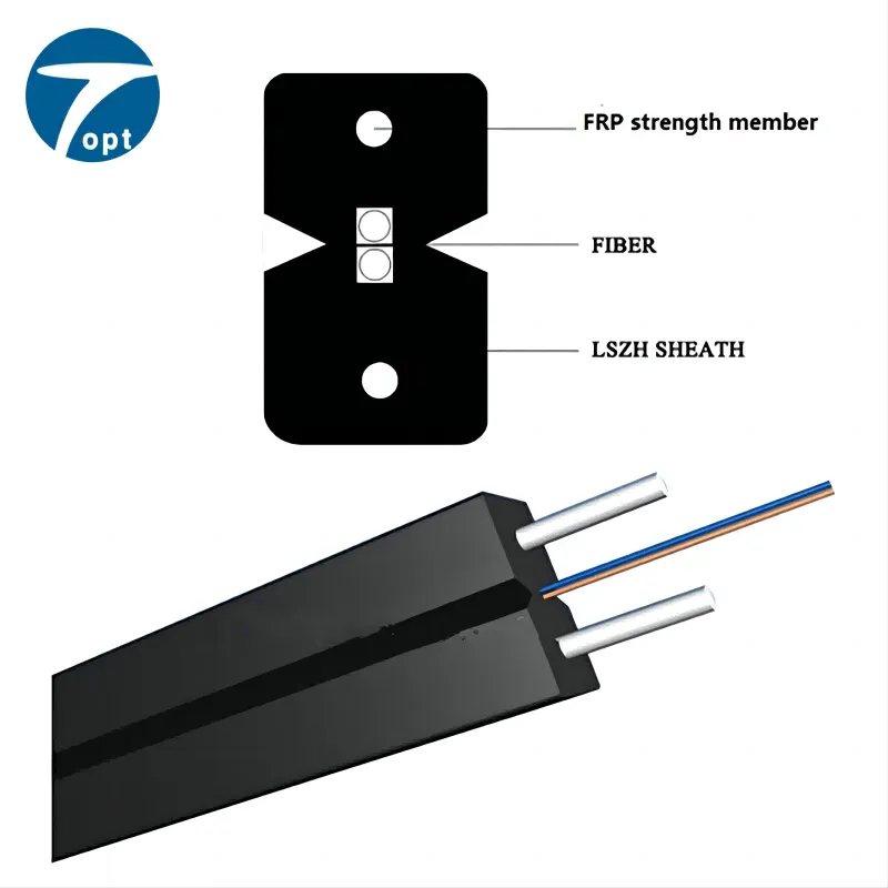 Fiber optical drop cable steel OPT-GJXH