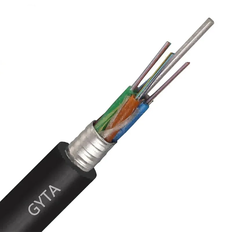 Armored fiber optic cable single mode direct aerial  GYTA 12-144 strand fiber