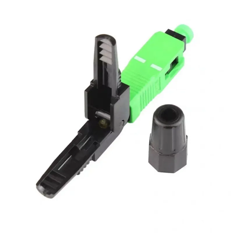 Fiber optic quick connector SC/APC for FTTH