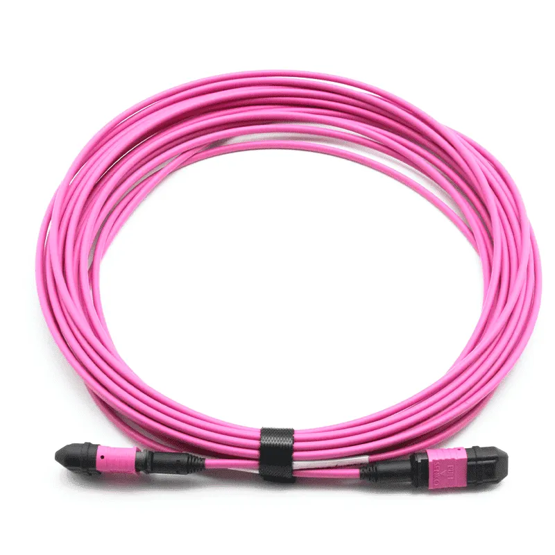 MPO fiber optic cable MPO-24 UPC (Female) to MPO-24 UPC (Female), 24 Fibers, Multimode (OM4)