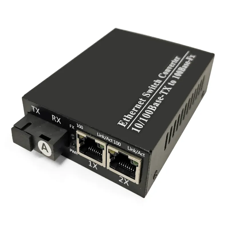 fiber media converter single mode
