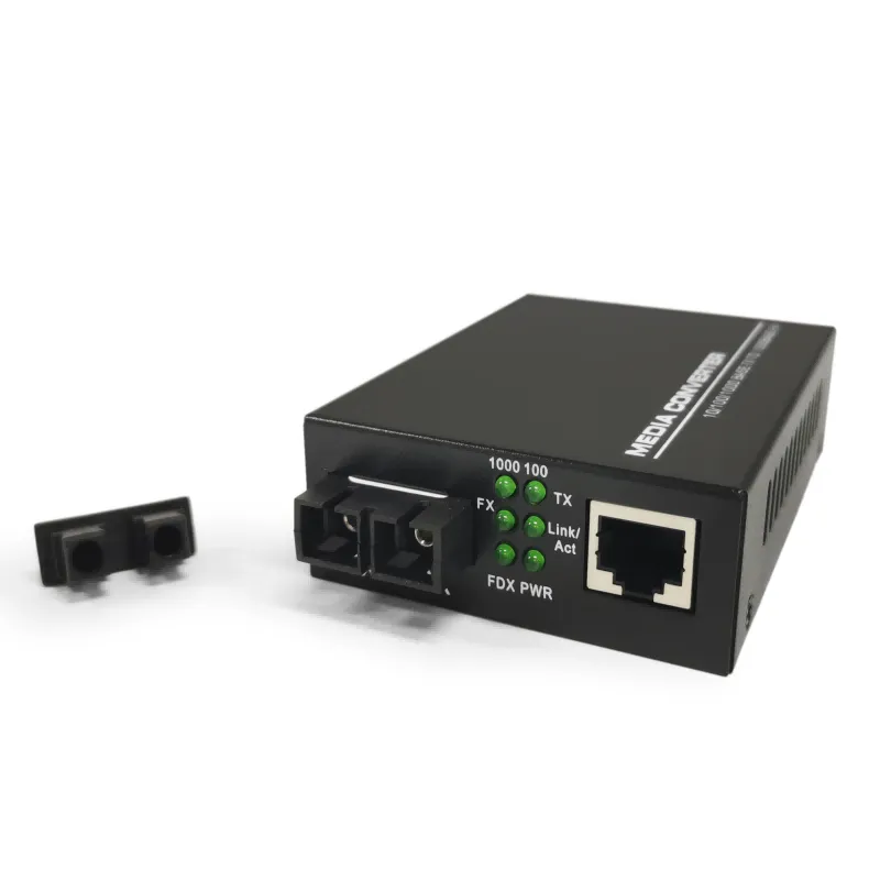 Gigabit ethernet to fiber converter RJ45 to fiber Dual fiber  1310 nm