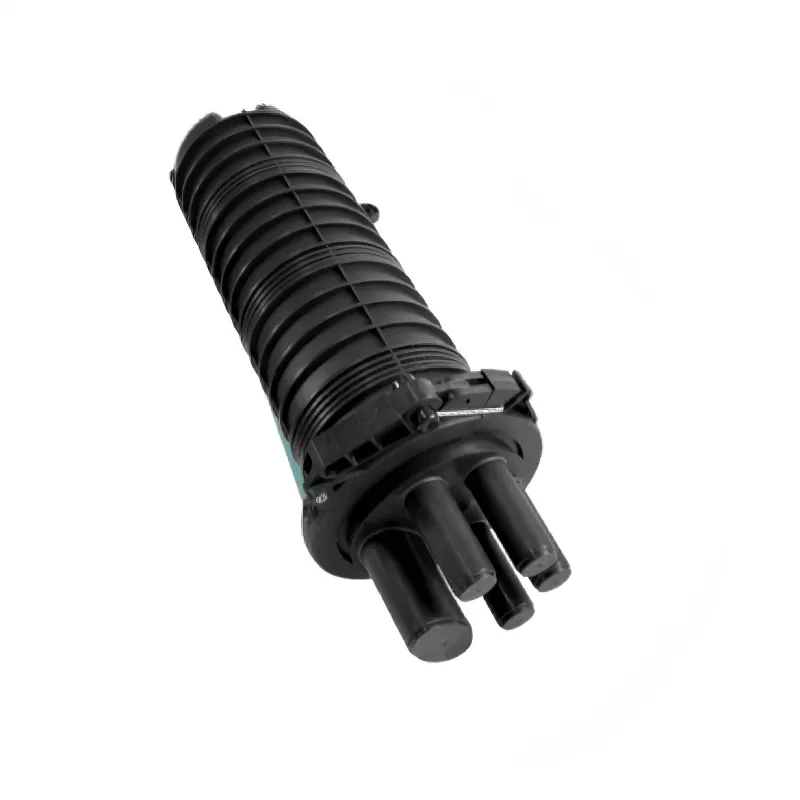 Fiber splice closure OPT-D096（4+1 Holes 24-96 CORES Heat shrink seal）