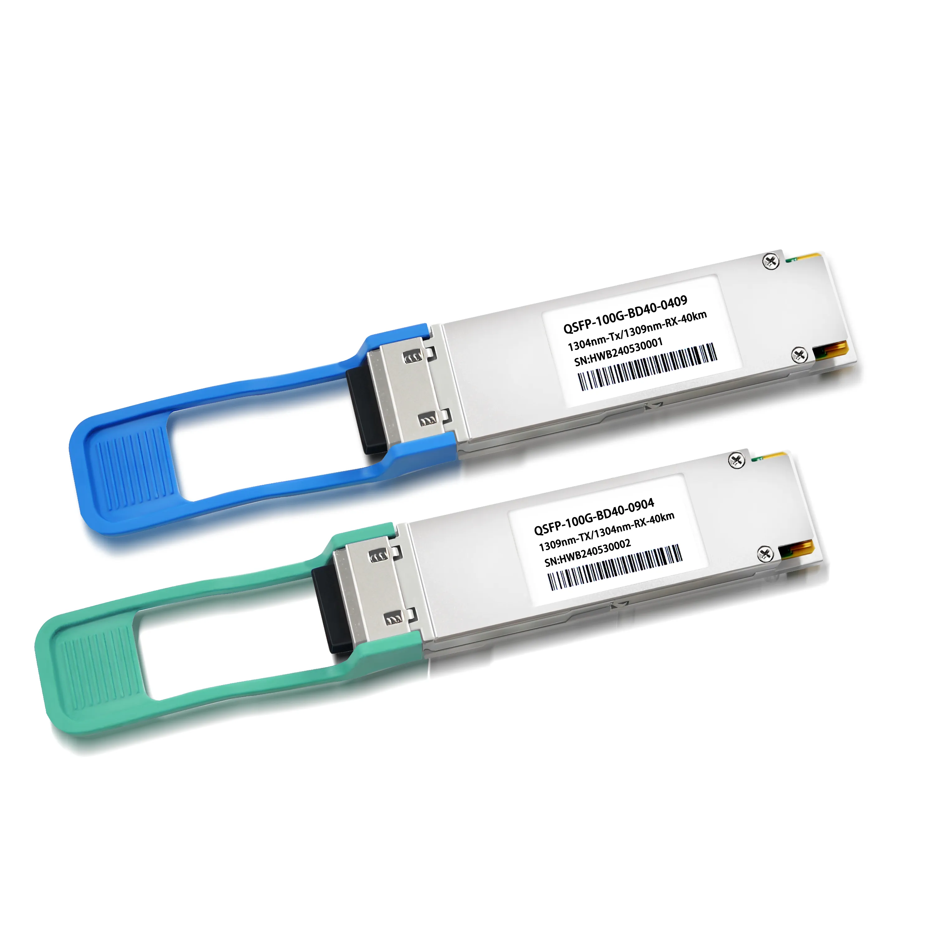 QSFP-100G-BD40-0409 1304nm-Tx/1309nm-RX-40km QSFP-100G-BD40-0904 1309nm-TX/1304nm-RX-40km