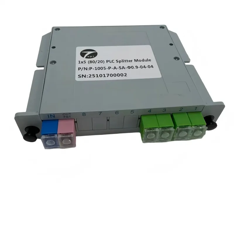 1 x 5 Unbalanced PLC Fiber Splitter