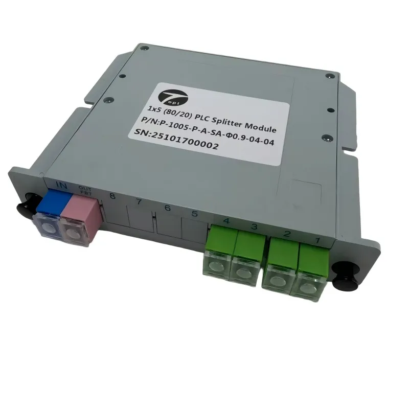 1 x 5 Unbalanced PLC Fiber Splitter