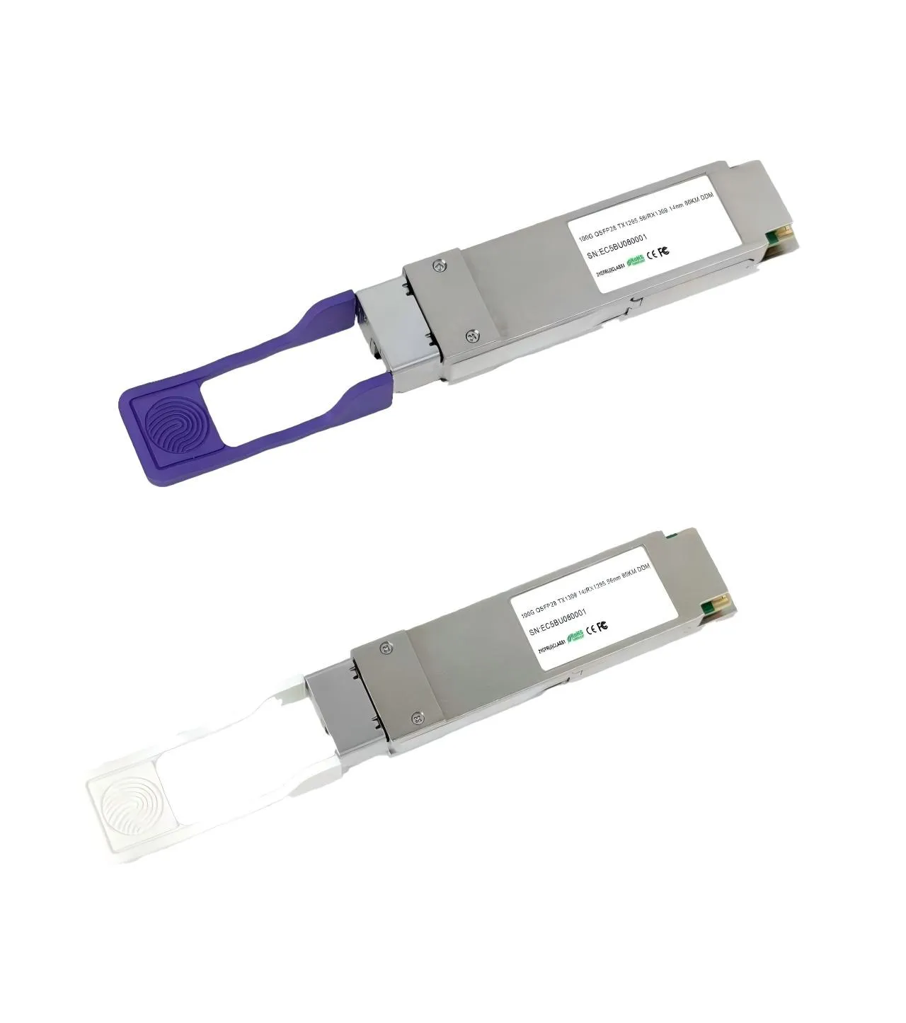 100G QSFP28 ZR4 BIDI Optical Transceiver  80km
