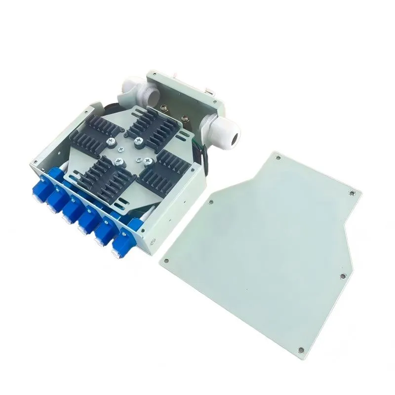 12 Port LC Duplex DIN Rail Fiber Optic Terminal Box