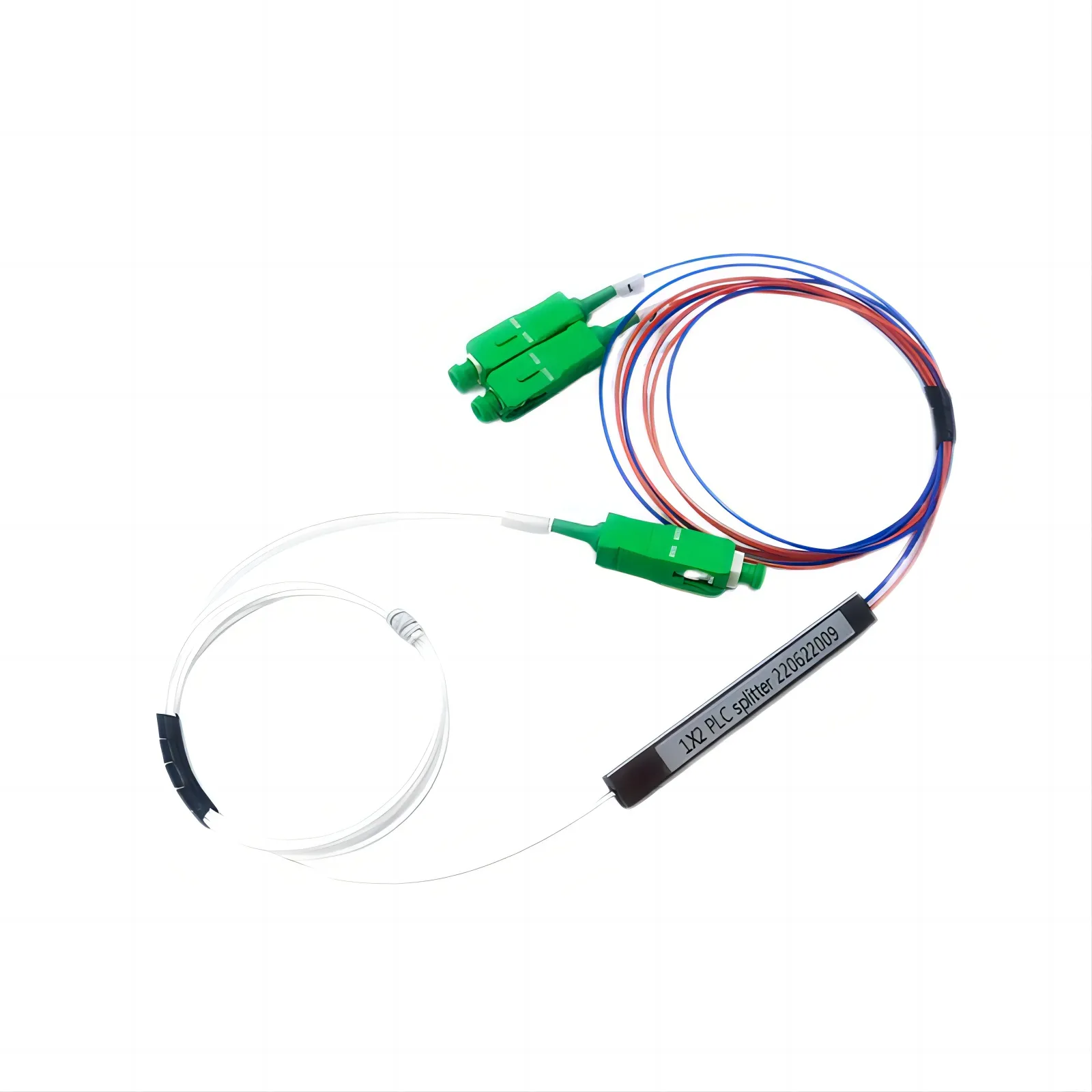 Mini divisor óptico PLC 1x2 SC/APC G657A1,1m