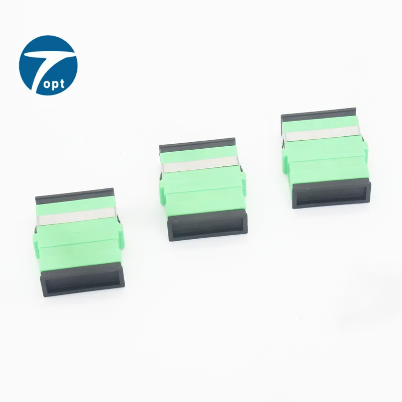 Adaptador de Fibra Óptica SC APC SM Dúplex sin brida-01