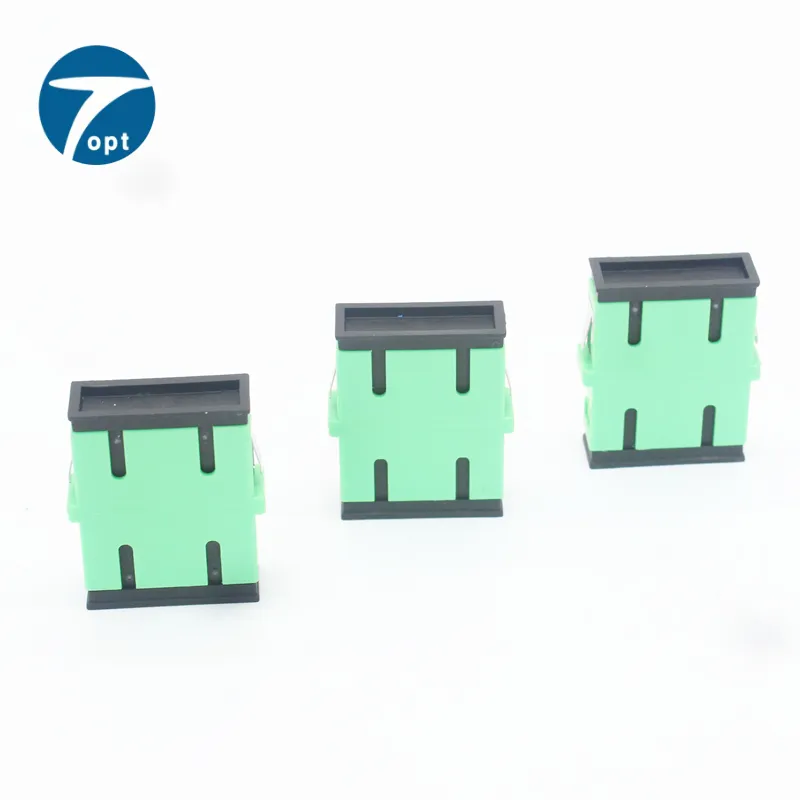 Adaptador Fibra Óptica SC APC SM Dúplex sin brida-03