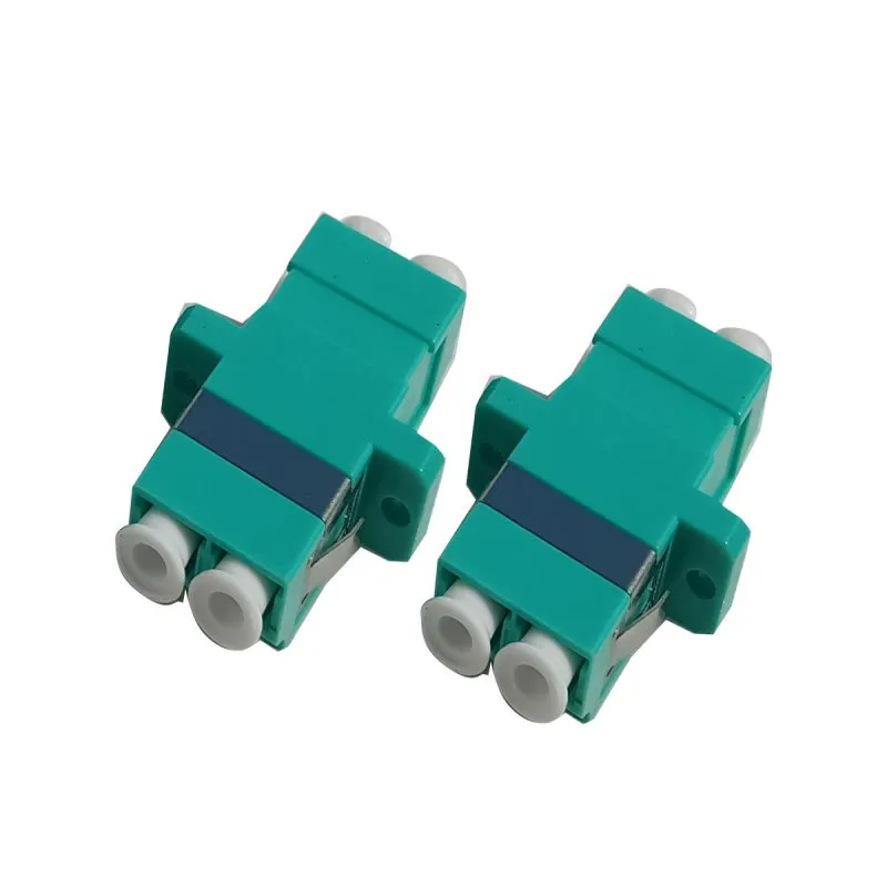 Adaptador Óptico LC/UPC OM3 Multimodo Dúplex con brida-02