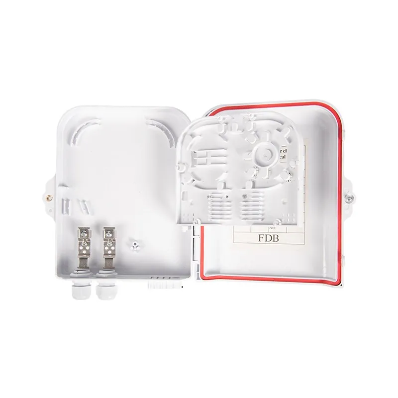 OPT-207C Caja de terminación de fibra óptica FTTH de 8 núcleos para adaptadores y splitters-02