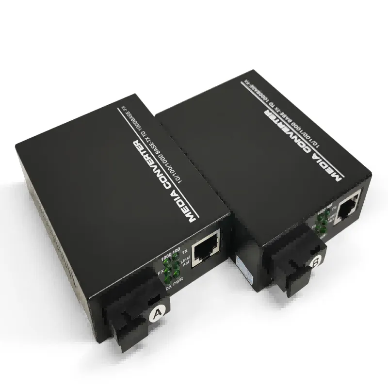 1x 10/100/1000Base-T RJ45 a 1x 100/1000Base-X SC monomodo 1550/1310nm 20 km Convertidor de medios Gigabit Ethernet-02