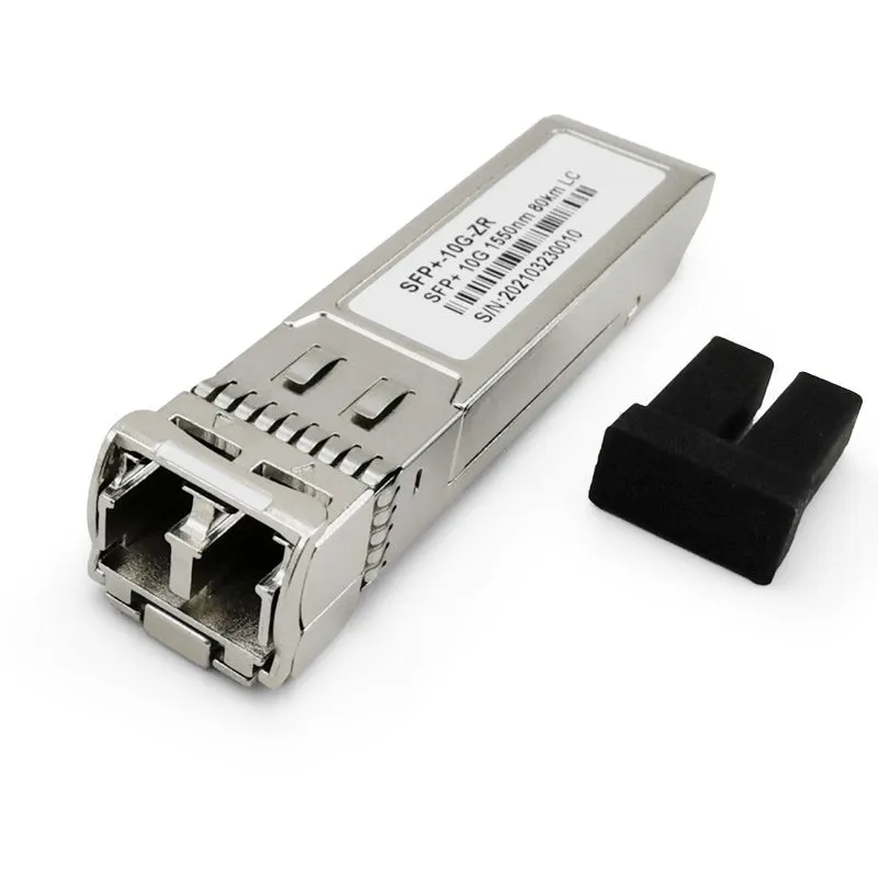 SFP+ 10GBASE-ZR Módulo transceptor óptico LC SMF dúplex DOM DDM de 1550 nm y 80 km-02