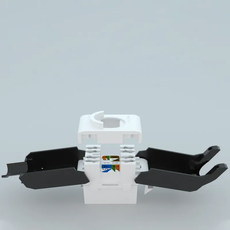 Módulo de conector Keystone sin herramientas Cat5e sin blindaje, naranja o negro(2)